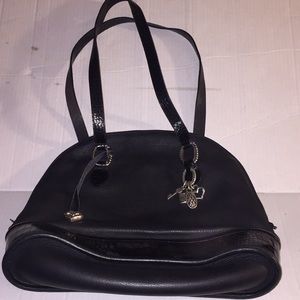 Brighton black oval bag